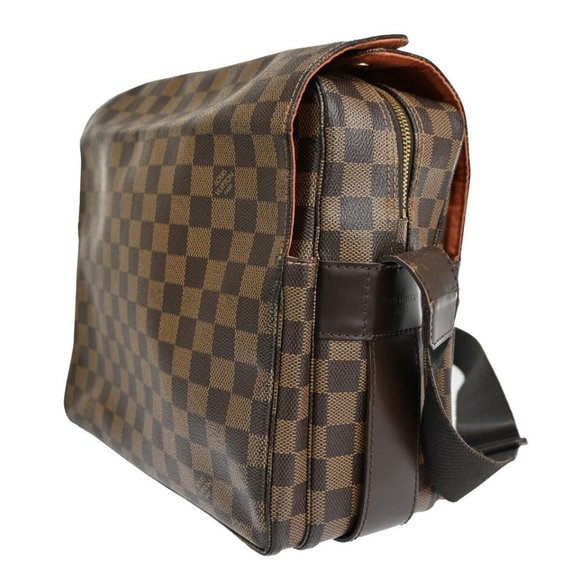 LOUIS VUITTON Naviglio Shoulder Bag Damier Ebene Leather Brown N45255 86YD629 - Picture 7 of 16